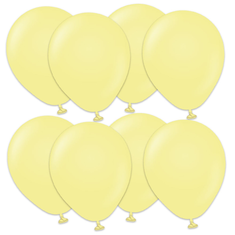 Premium Små Latexballonger Macaron Yellow
