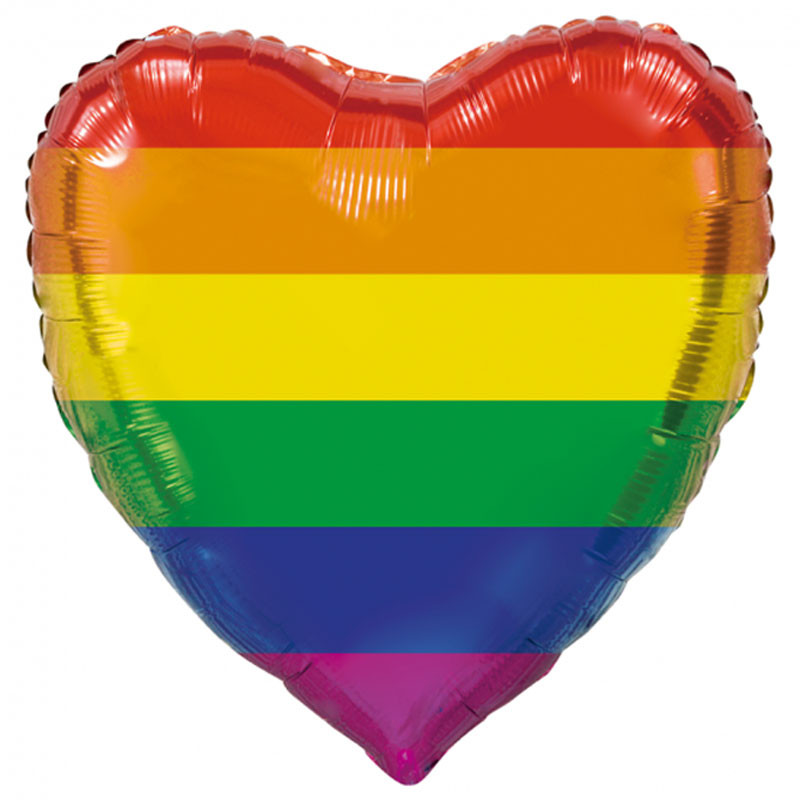 Pride Hjärta Folieballong XL