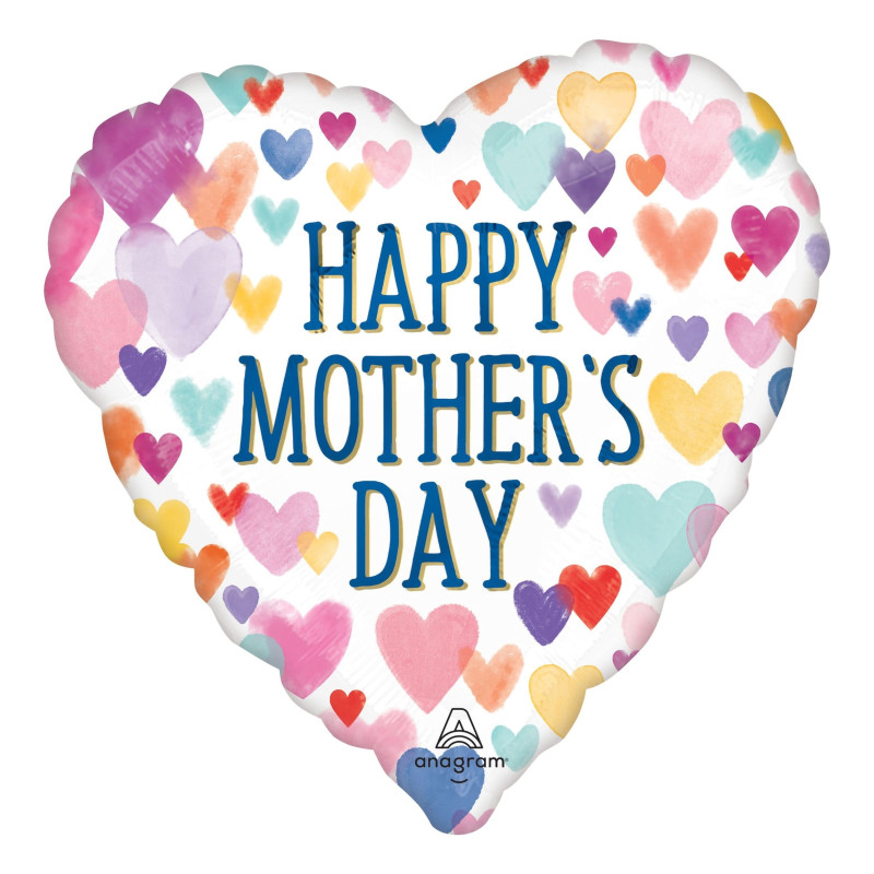 Folieballong Hjärta Happy Mother\'s Day
