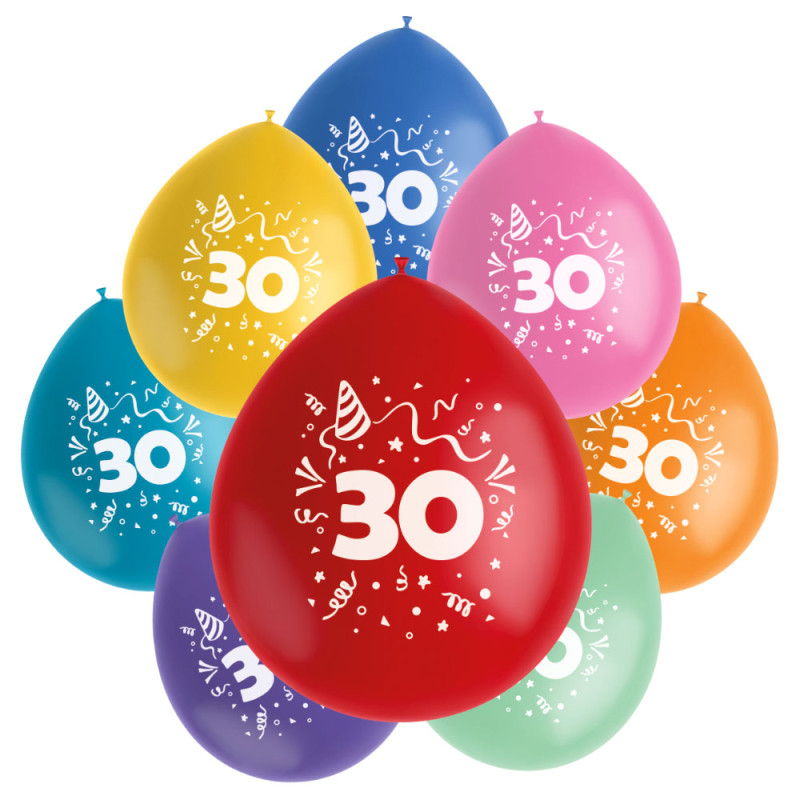 Födelsedagsballonger 30 år
