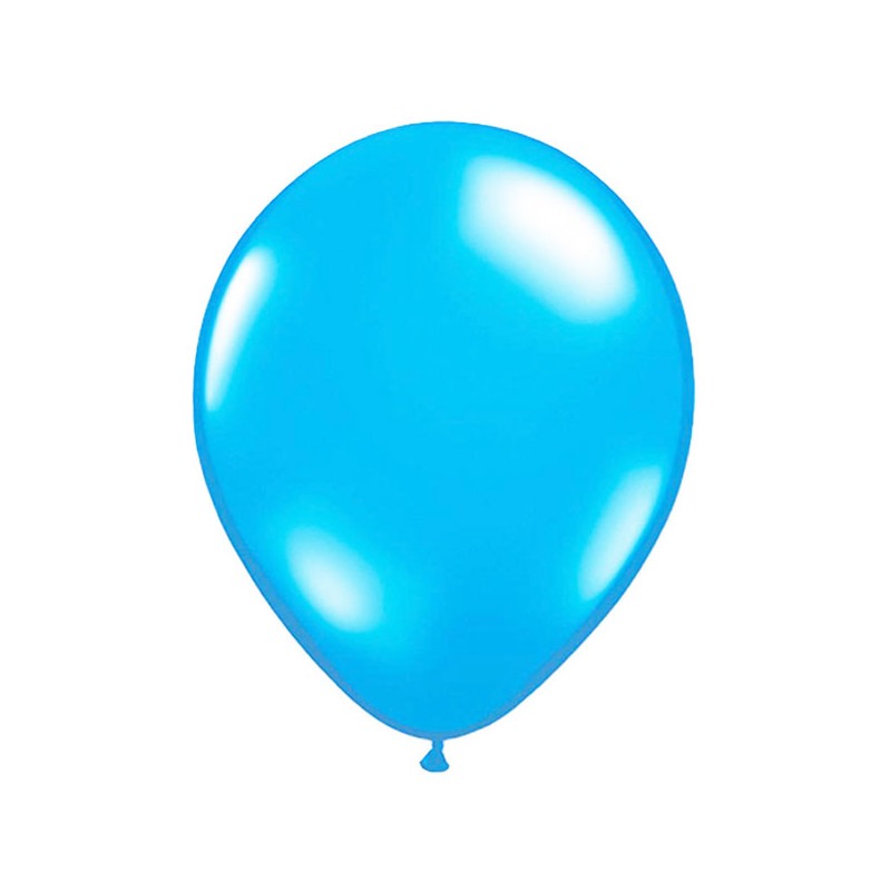 Metallic Ballonger Ljusblå
