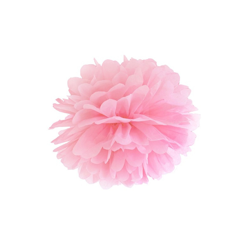 Pom poms - Pastell, Ljusrosa - 35 cm