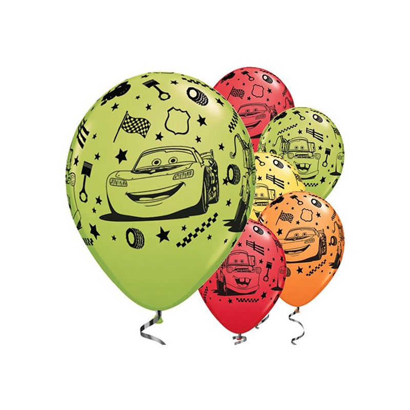 Ballonger Bilar/Cars 3 - 25-pack