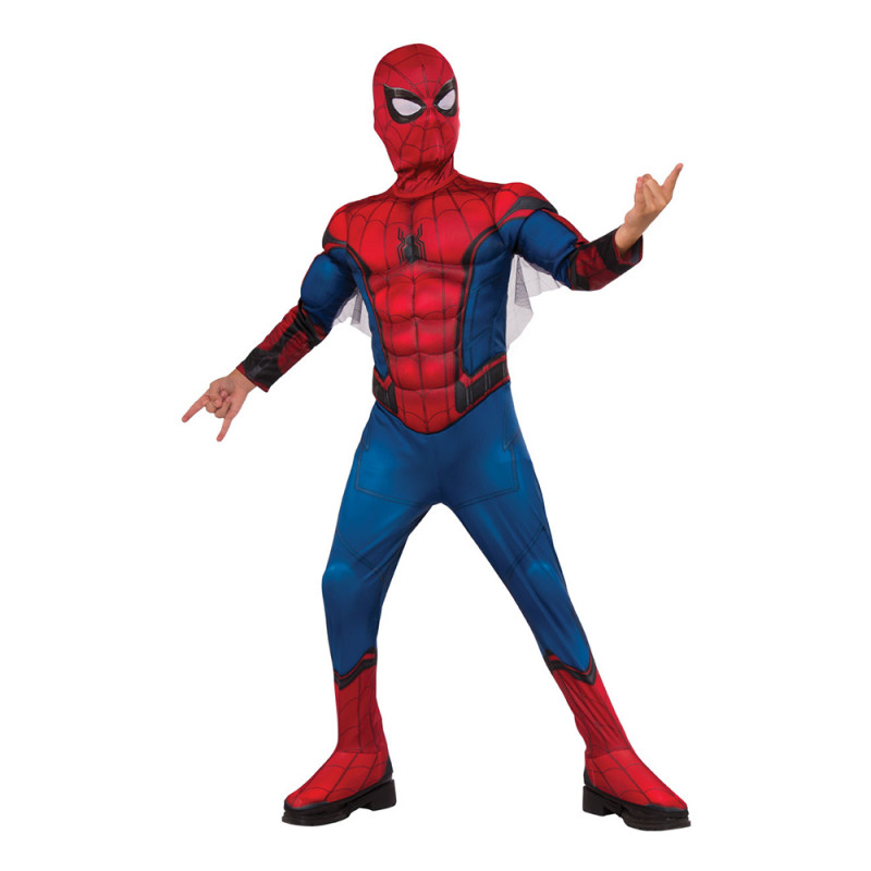 Spider-Man med Muskler Deluxe Barn Maskeraddräkt - Small