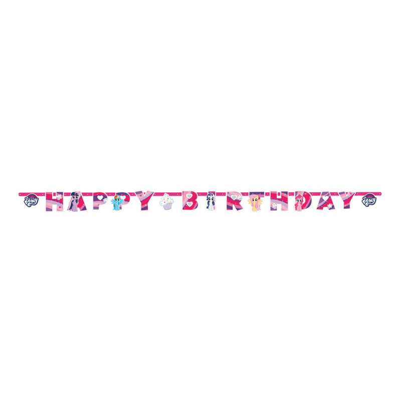 Bokstavsgirlang Happy Birthday My Little Pony - 200x15cm
