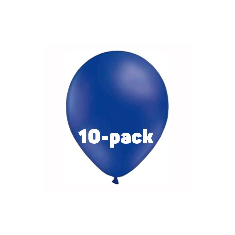 Ballonger Mörkblå - 10-pack