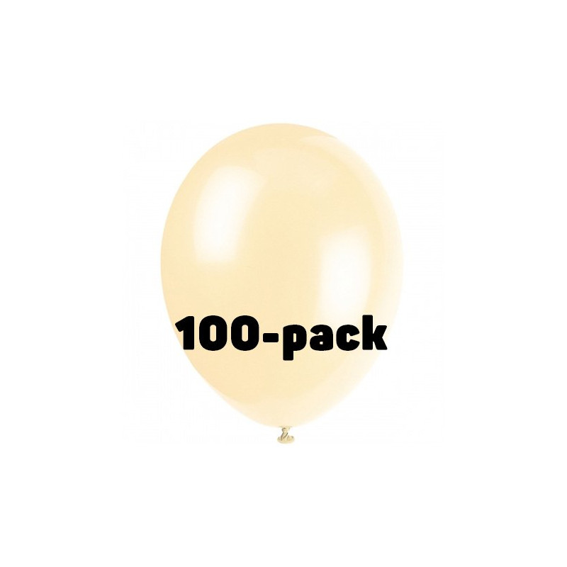 Ballonger Elfenben - 100-pack
