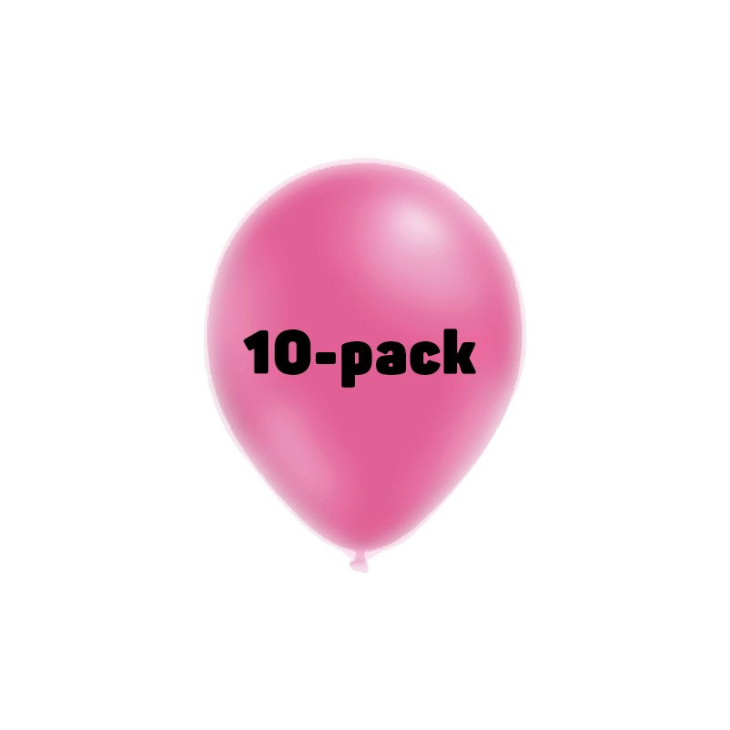 Ballonger Neonrosa - 10-pack