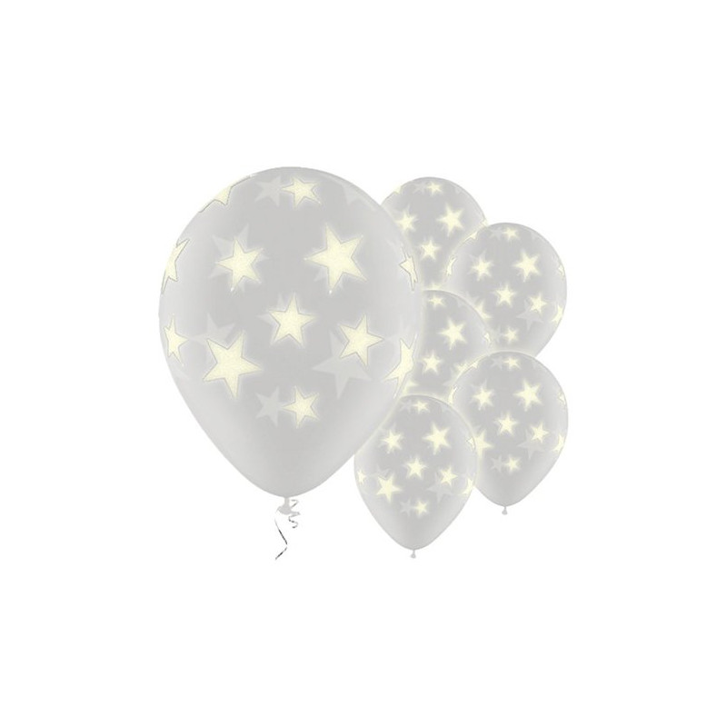 Ballonger Självlysande Stjärnor - 25-pack