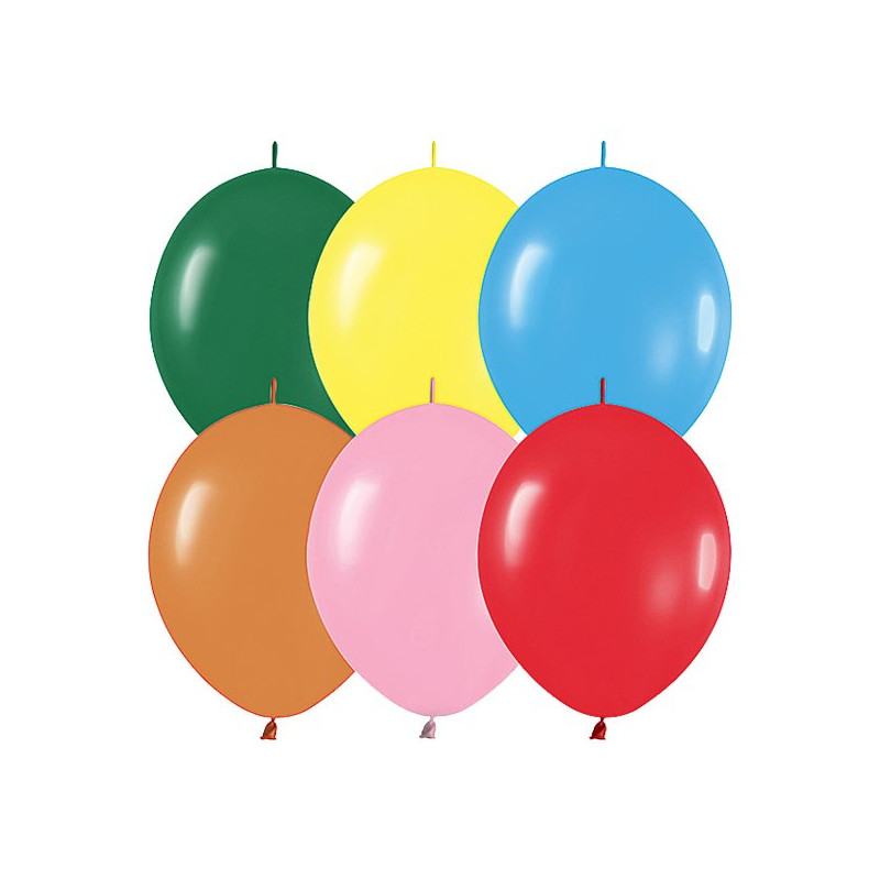 Kedjeballonger Flerfärgade - 10-pack