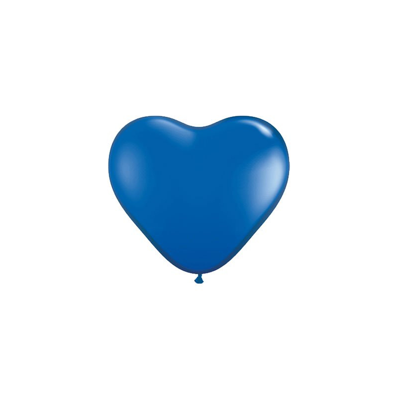 Hjärtballonger Blåa - 10-pack