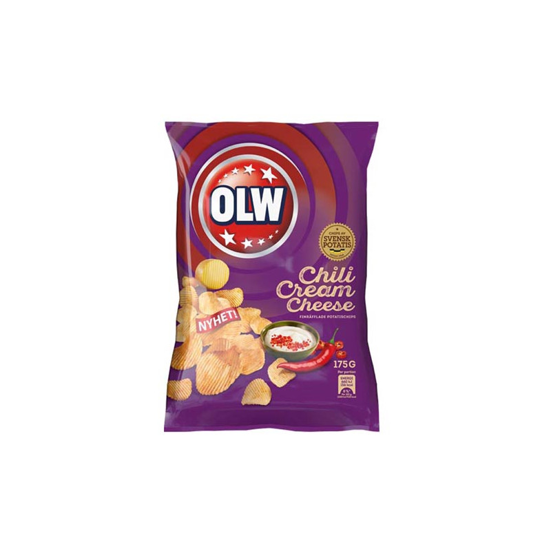 OLW Chili Cream Cheese Chips - 175 gram