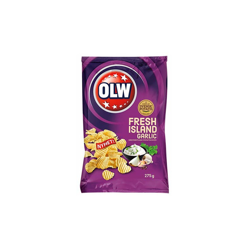OLW Fresh Island Garlic Chips - 175 gram