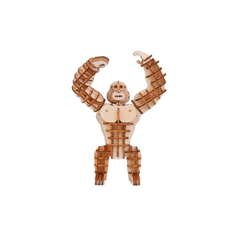 3D-pussel i trä - Djur, Gorilla
