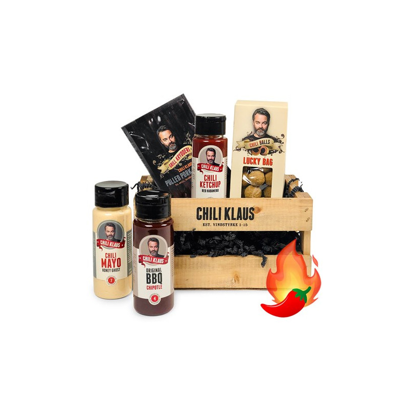 Chili Klaus - Öllåda med chiliprodukter, Multi