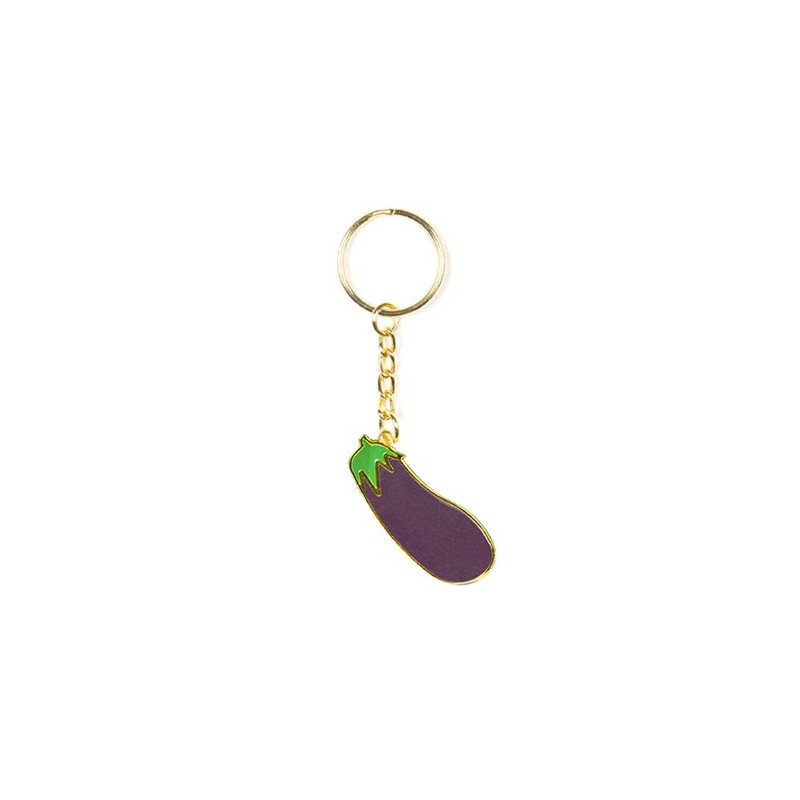Nyckelring - Emoji, Eggplant
