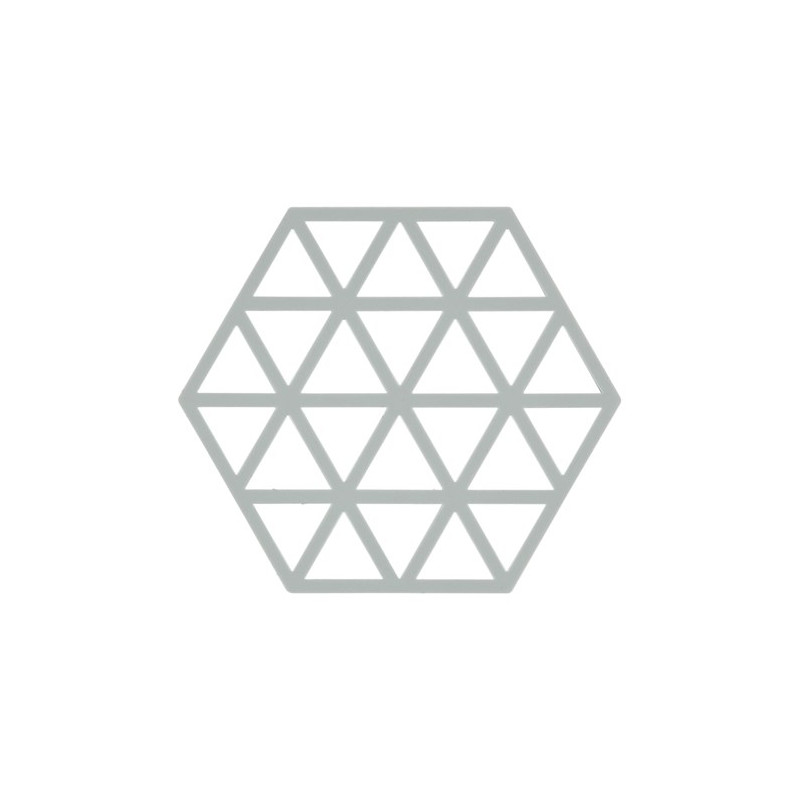 Zone - Grytunderlägg, Hexagon/Triangles liten, Triangles, Ljusgrå