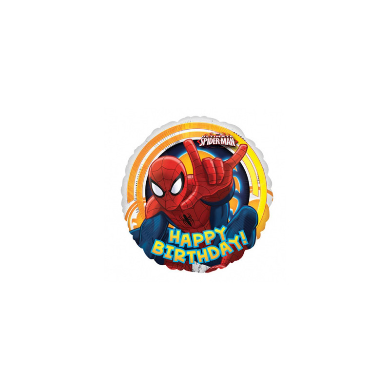 Spiderman Happy Birthday Folieballong