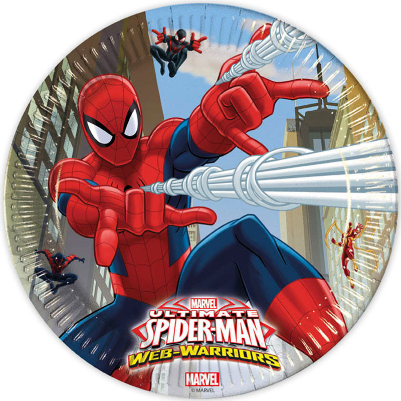 Ultimate Spider-Man Web Warriors Papptallrikar