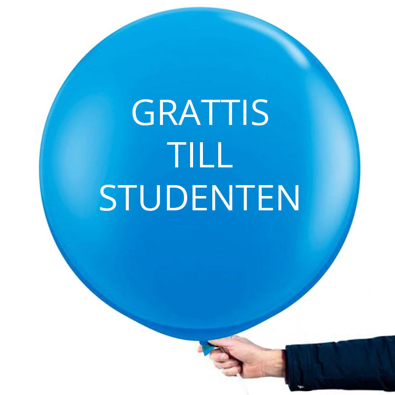 Studentballong Stor Blå