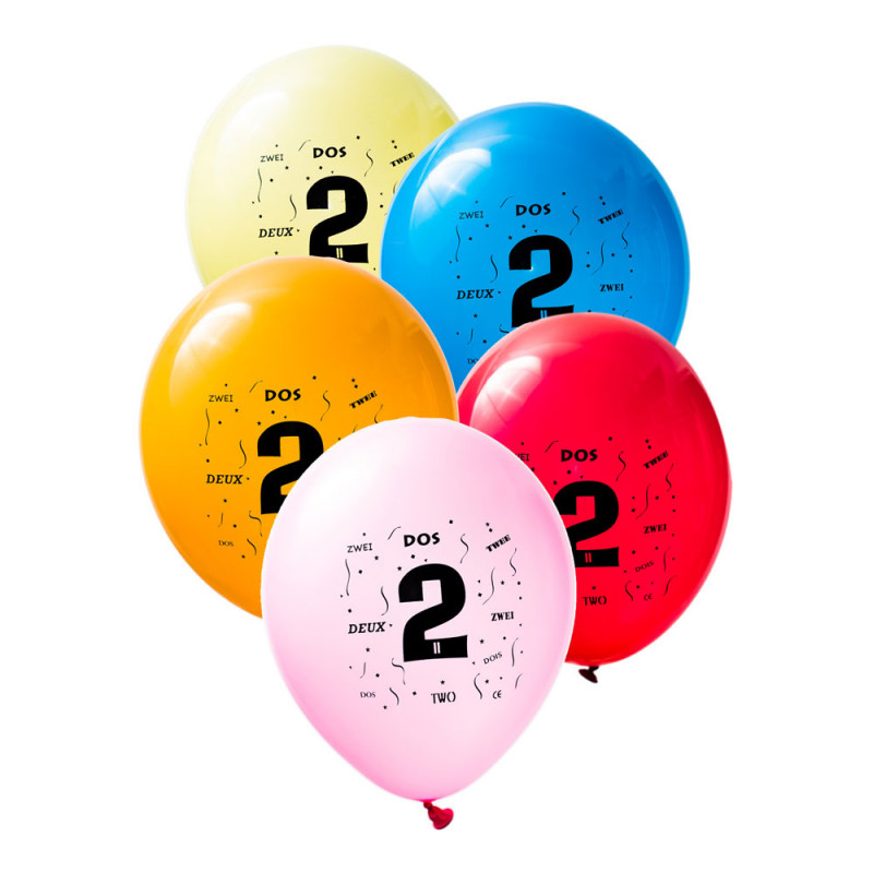 Sifferballong Latex Två - 10-pack