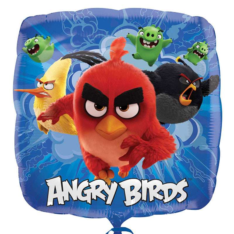 Angry Birds Crew Ballong Folie Fyrkantig