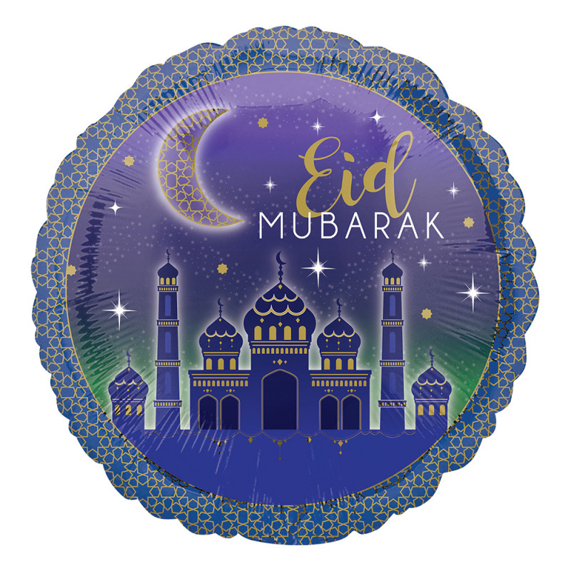 Folieballong Eid Mubarak - 1-pack