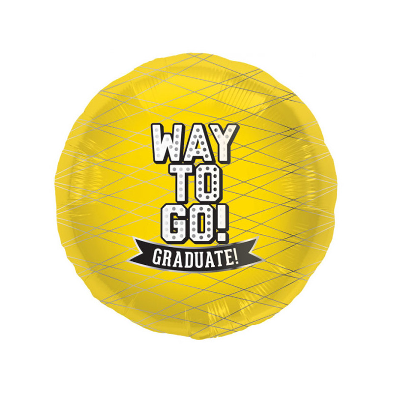 Folieballong Graduate Gul